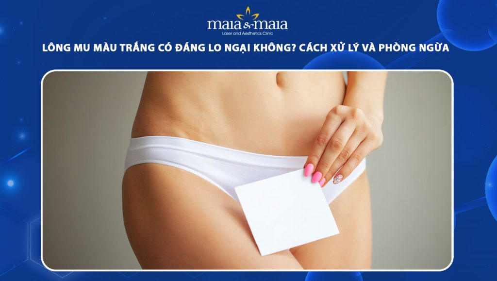 lông mu màu trắng