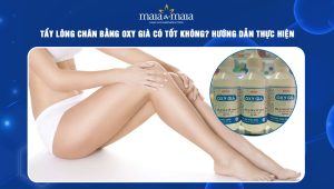 tẩy lông chân bằng oxy già