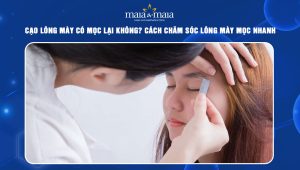 cạo lông mày có mọc lại không