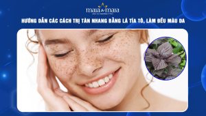 trị tàn nhang bằng lá tía tô