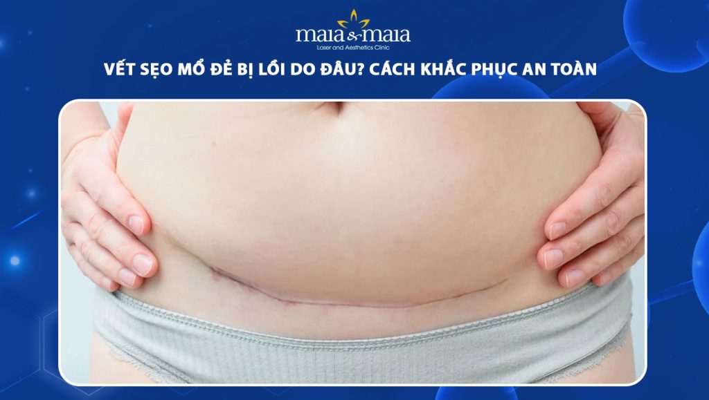 vết sẹo mổ đẻ bị lồi
