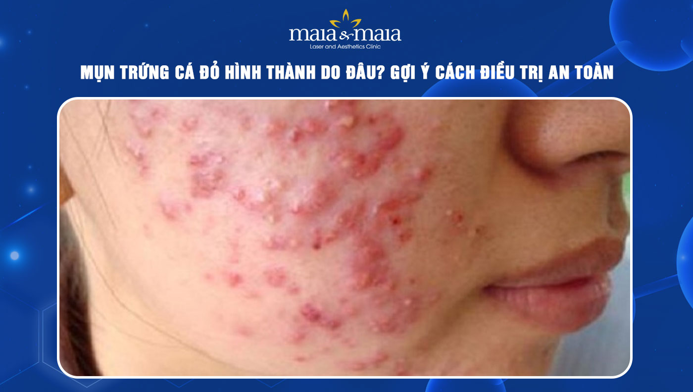 mụn trứng cá đỏ