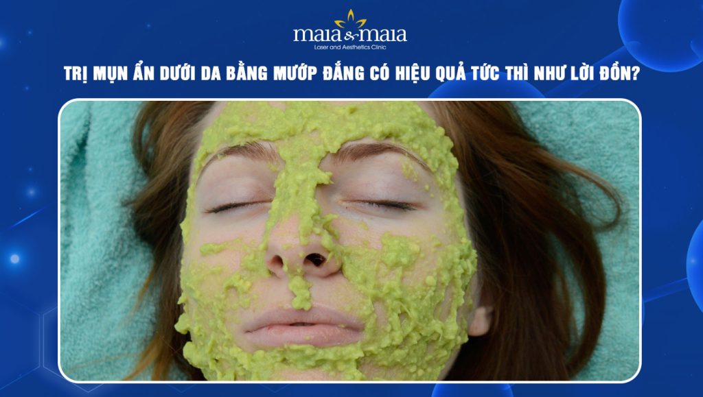 trị mụn ẩn dưới da bằng mướp đắng