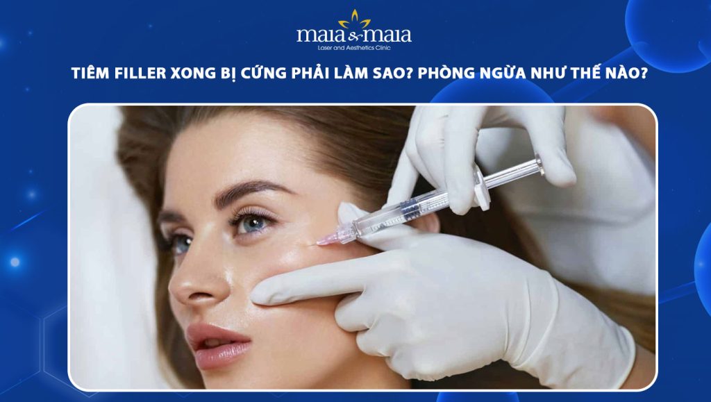 tiêm filler xong bị cứng