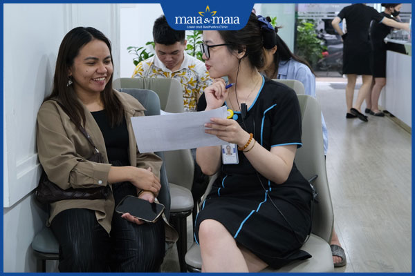 chăm sóc khách hàng tại maia