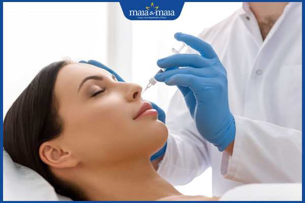 tiến hành tiêm botox căng da mặt