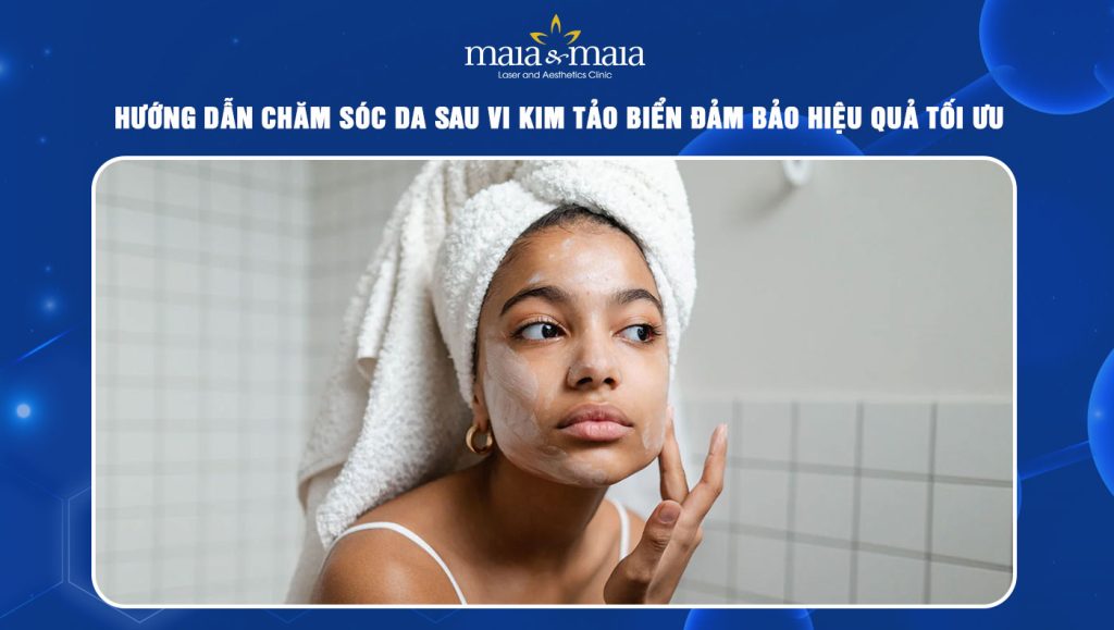 Chăm sóc da sau vi kim tảo biển