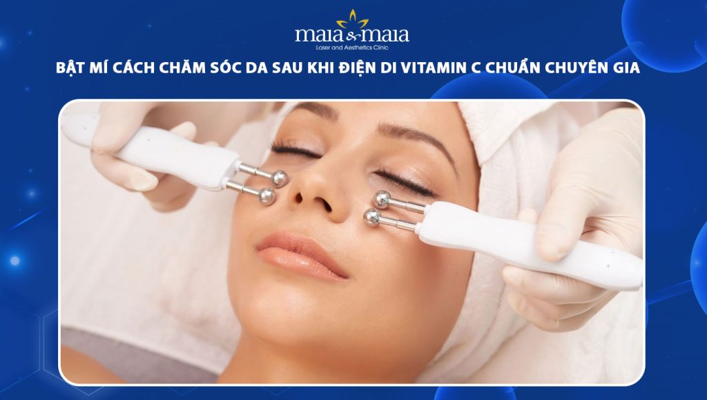 chăm sóc sau điện di vitamin c