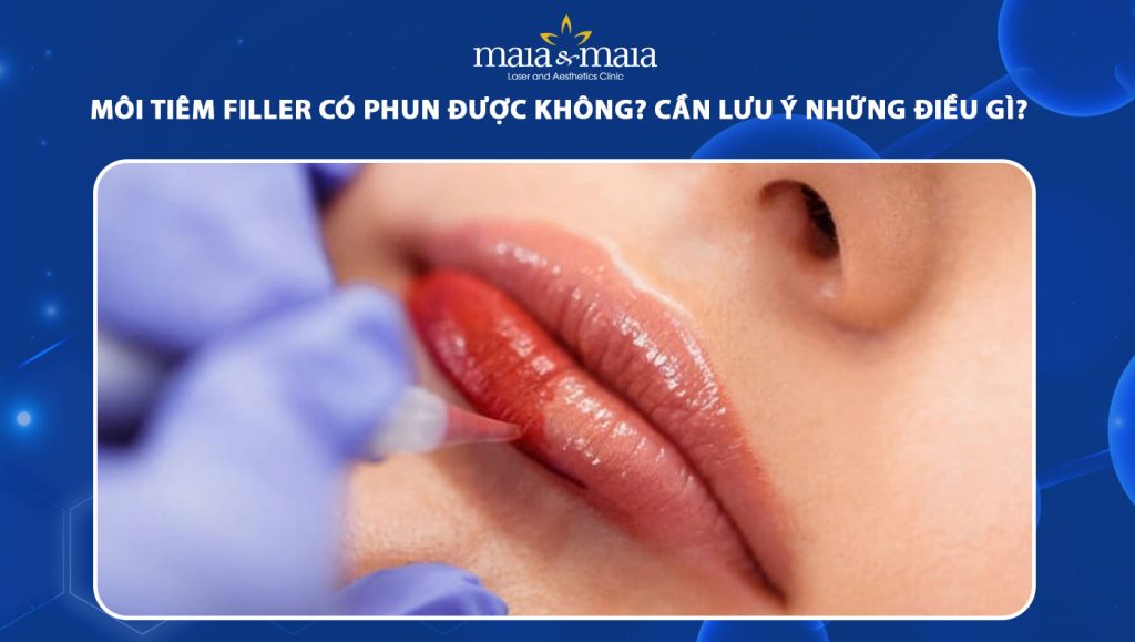 môi tiêm filler có phun được không