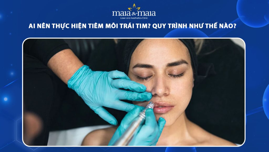 tiêm môi trái tim