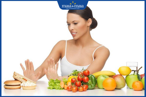 chế độ ăn sau peel