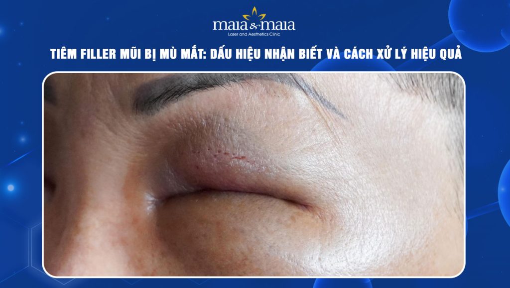 Tiêm filler mũi bị mù mắt