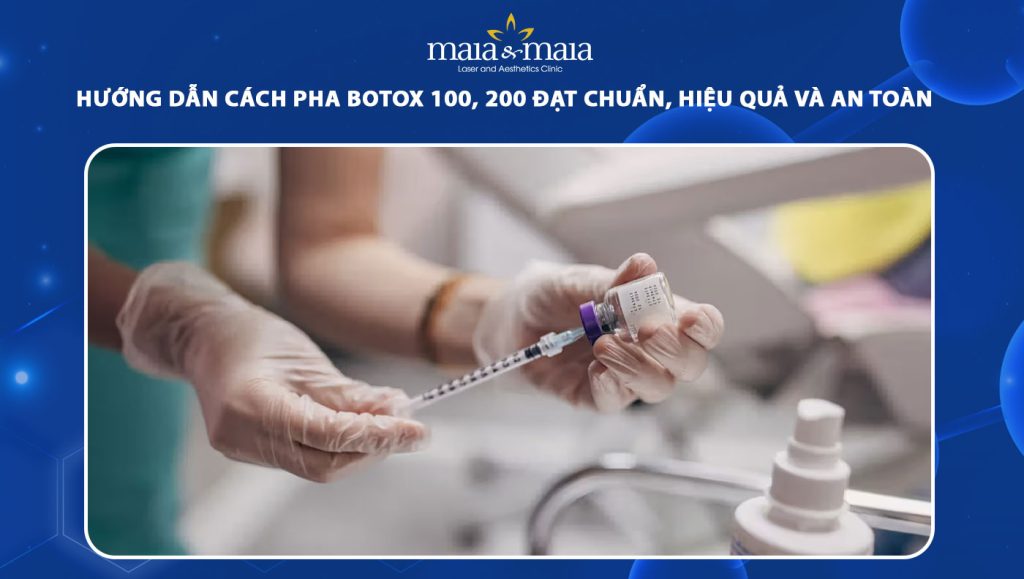 cách pha botox 100 200
