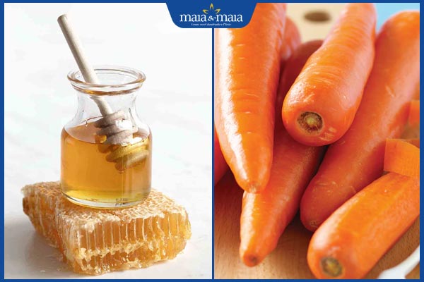 Gợi ý các cách xóa nếp nhăn vùng mắt bằng mật ong đơn giản 3 mật ong và cà rốt