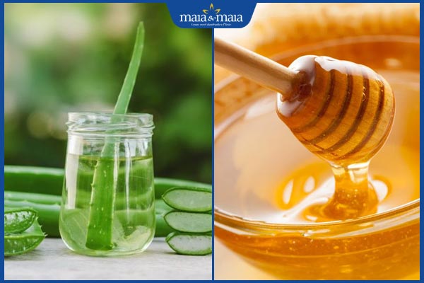 Gợi ý các cách xóa nếp nhăn bằng nha đam đơn giản và hiệu quả  4 nha đam và mật ong