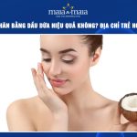 Xóa nếp nhăn bằng dầu dừa