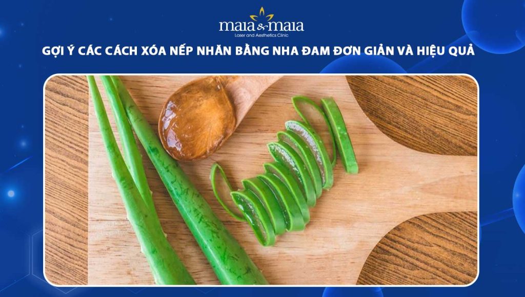 xóa nếp nhăn bằng nha đam