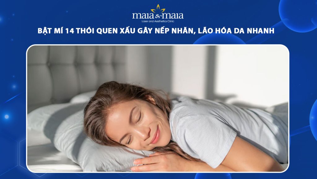 thói quen xấu gây nếp nhăn