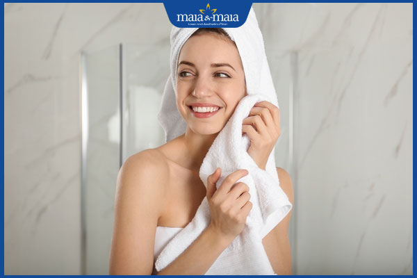 Sau triệt lông kiêng nước bao lâu? Lưu ý quan trọng cần ghi nhớ 3 lau khô da nhẹ nhàng