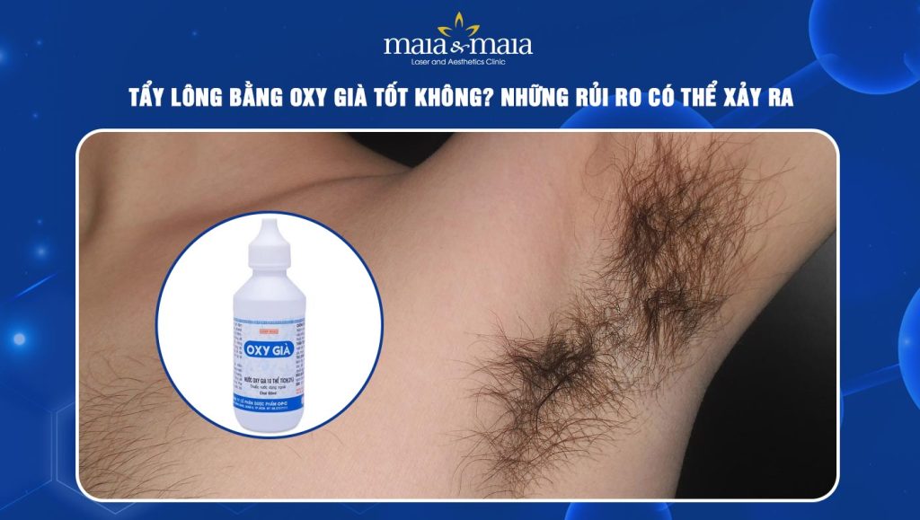tẩy lông bằng oxy già