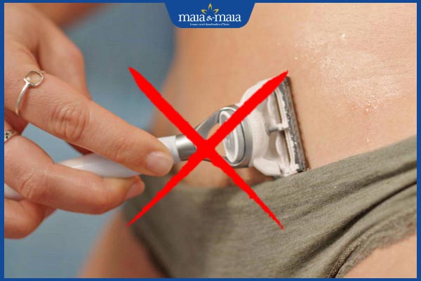 Triệt lông vùng kín có ảnh hưởng gì không? Lưu ý để triệt lông vùng kín an toàn 4 tránh cạo lông vùng kín