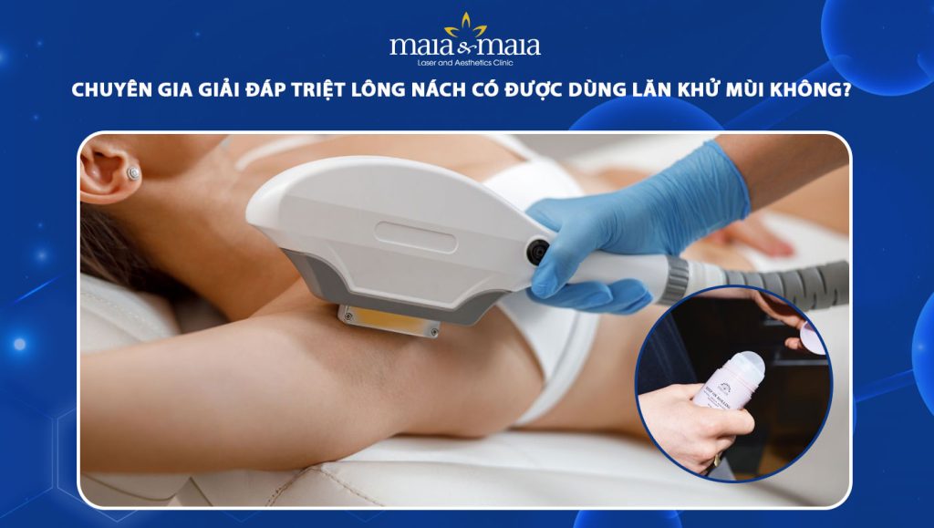 triệt lông nách có được dùng lăn khử mùi không