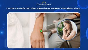 Chuyên gia tư vấn triệt lông xong có được bôi kem chống nắng không? 61 triệt lông xong có được bôi kem chống nắng không