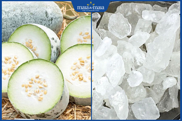 bí đao và đường phèn