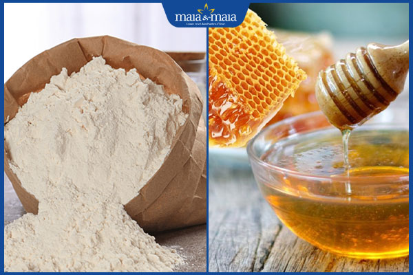 bột mì và mật ong