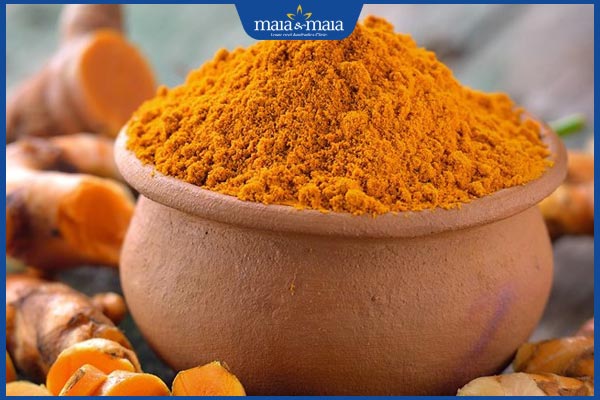 bột nghệ tẩy lông nách