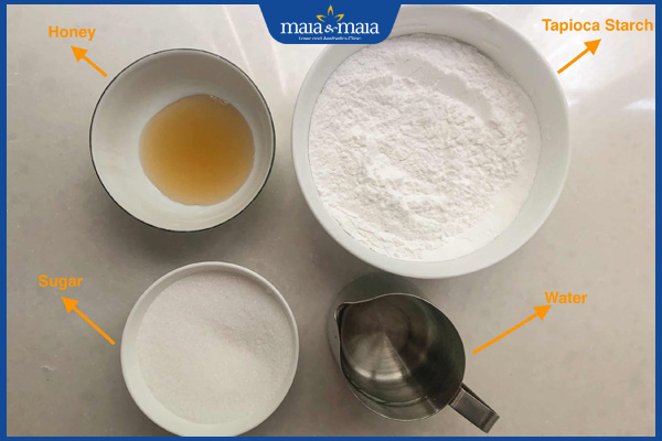 bột sắn và mật ong trị nám