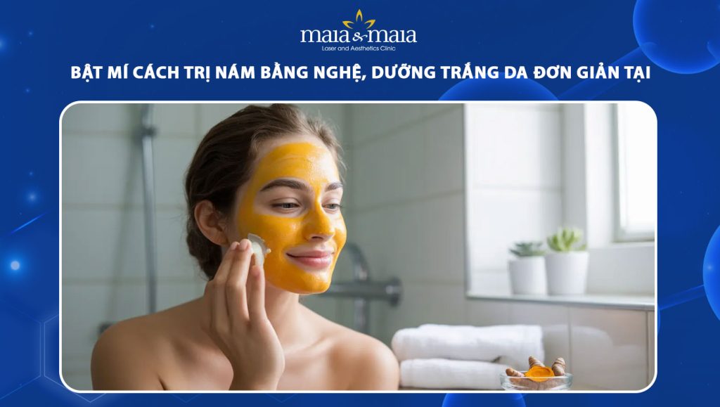 cách trị nám bằng nghệ