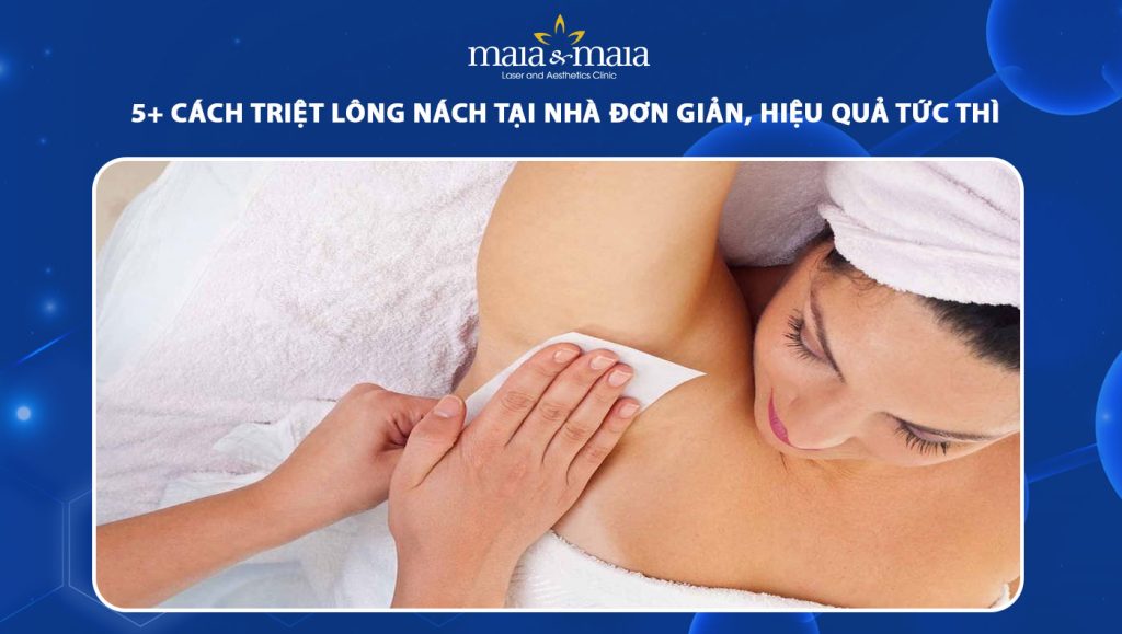 cách triệt lông nách tại nhà