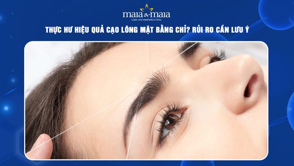 cạo lông mặt bằng chỉ
