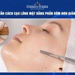 cạo lông mặt bằng phấn rôm