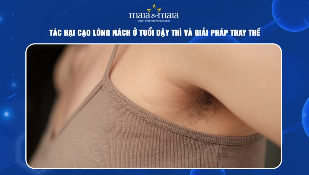 Tác hại cạo lông nách ở tuổi dậy thì và giải pháp thay thế 1 cạo lông nách ở tuổi dậy thì