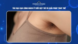 Tác hại cạo lông nách ở tuổi dậy thì và giải pháp thay thế 112 cạo lông nách ở tuổi dậy thì