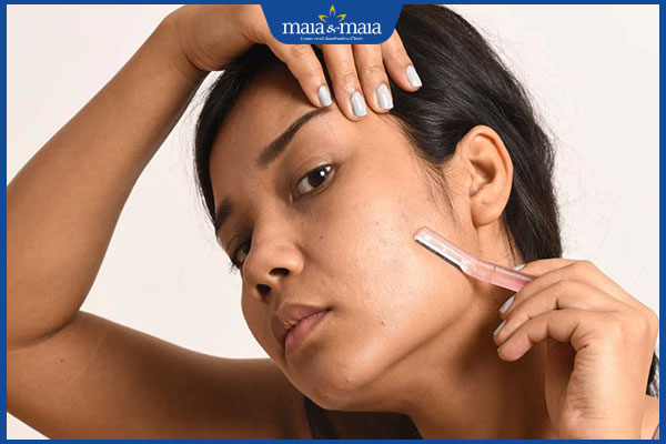 cạo theo chiều lông mọc