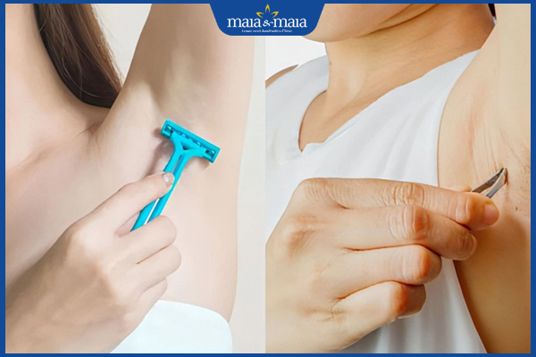 Tổng hợp các cách làm nách hết sần sùi, thâm sạn hiệu quả 2 chọn cạo hay nhổ lông nách