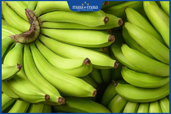 chuối xanh trị nám