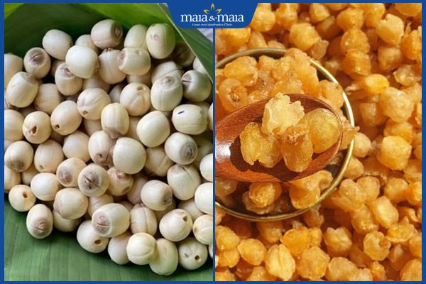 hạt sen và long nhãn