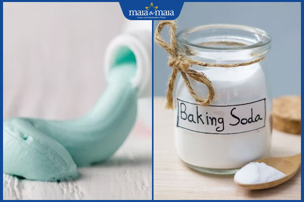 kem đánh răng và baking soda