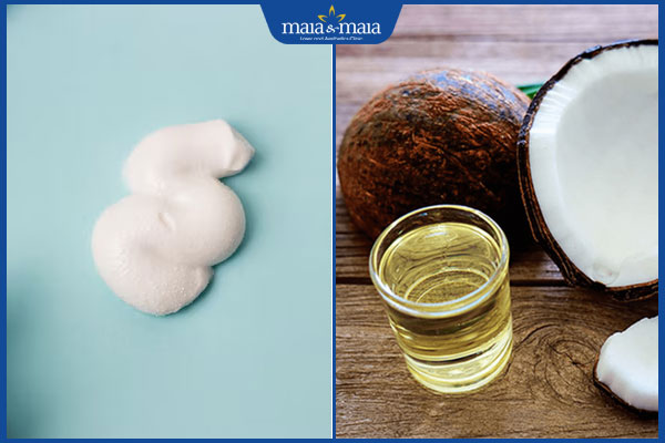 kem đánh răng và dầu dừa