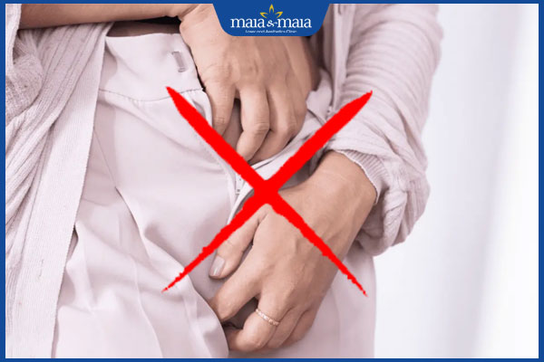 không gãi vùng kín