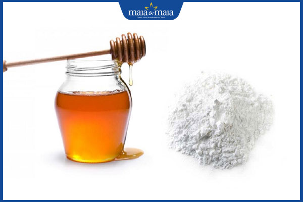 mật ong bột mì tẩy lông nách