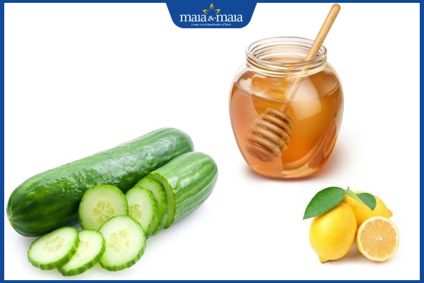 mật ong dưa chuột chanh tẩy lông nách