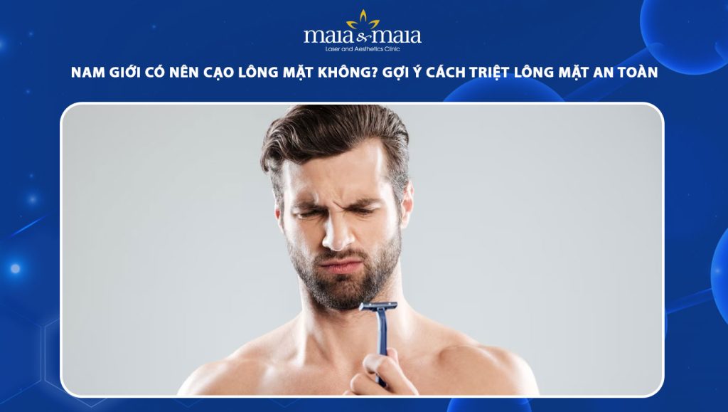 Nam giới có nên cạo lông mặt không? Gợi ý cách triệt lông mặt an toàn 1 nam giới có nên cạo lông mặt