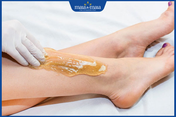 quy trình wax lông chân