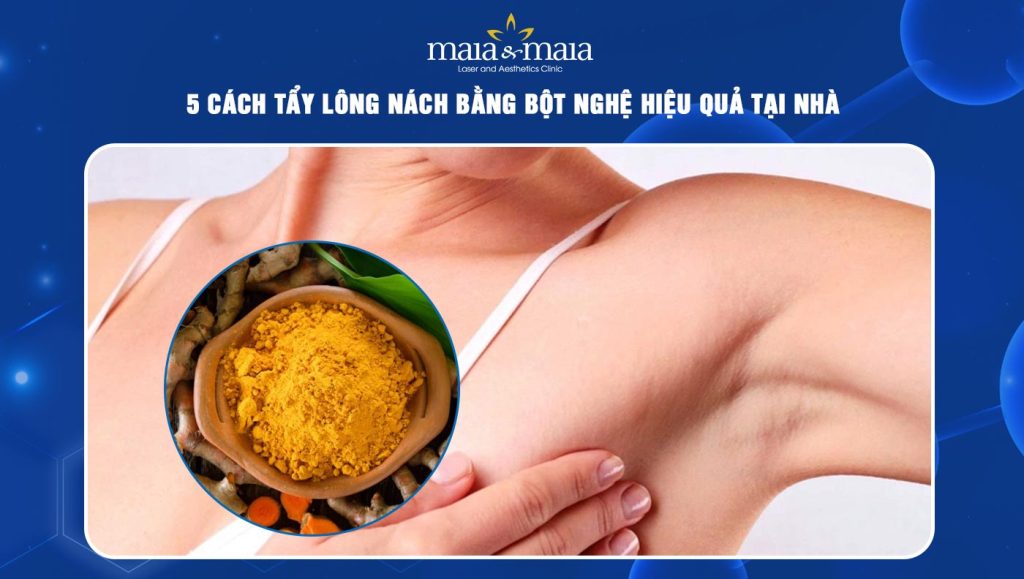 tẩy lông nách bằng bột nghệ
