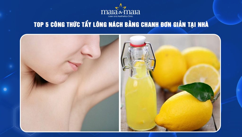 tẩy lông nách bằng chanh